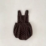 [66-100cm] ドット サロペット ロンパース or 花柄インナー シャツ - Image 6