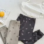 [80-130cm] リボン柄 レギンス - Image 26