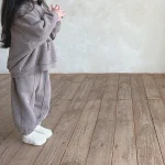 [73-120cm] 英字プリントカジュアル セットアップ - Image 4