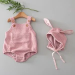 [66-100cm] ウサギデザイン ロンパース - Image 5