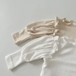 [66-90cm] パフスリーブノーカラー ロンパース    LB5493 - Image 22