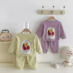 [73-110cm]セットアップ パン柄 可愛い 着心地良い - Image 7