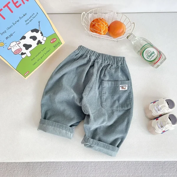 [80-120cm] シンプルコーデュロイ パンツ