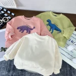 [80-130cm] 恐竜プリント トレーナー - Image 6
