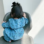 [66-100cm]オールインワン 丸襟 ハート柄 おしゃれ ロンパース - Image 8