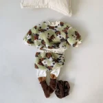 [66-90cm] チェックOR花柄 セットアップ - Image 6