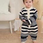 [66-100cm] ボーダー オールインワン - Image 5