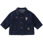 [80-150cm]デニム アウター ポケット付き カジュアル 人気