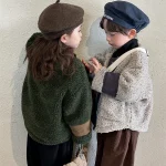 [80-140cm] ミックス ボア アウター