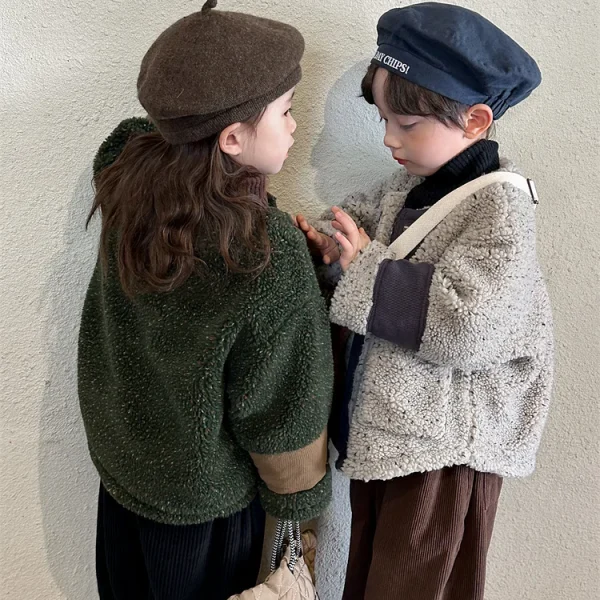 [80-140cm] ミックス ボア アウター