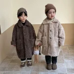 [80-150cm] シンプル ボアジャケット - Image 4