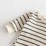 [66-90cm]デニム オールインワン OR ボーダー トップス - Image 9