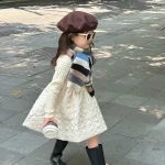 [90-140cm] デザイン 切替フレア ワンピース - Image 3