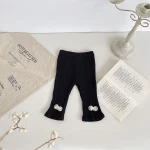 [73-110cm] リボンリブ パンツ - Image 3