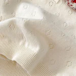 [66-100cm] 刺繍 襟 トップス - Image 13