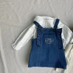 [73-100cm] リボン サロペット - Image 5