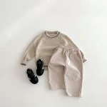 [80-130cm] フロントポケットコーデュロイ サロペット OR セーター - Image 22