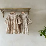 [73-100cm]フリル襟 小花柄 ワンピース - Image 2