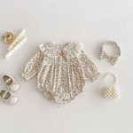 [66-90cm]フラワー プリンセス ロンパース - Image 6