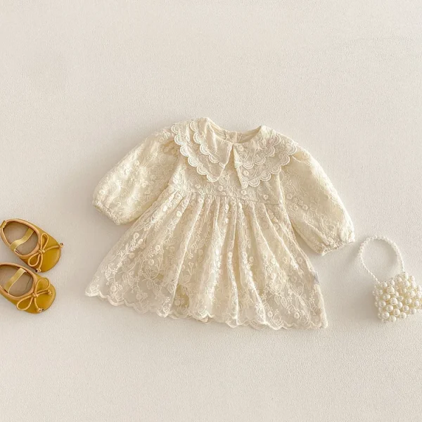 [66-90cm]ロンパース レース風 肌触り良い おしゃれ ベビー服