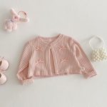 [73-120cm]カーディガンORワンピース リボン付き クリーム ローズ ベビー服 - Image 16