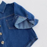 [80-130cm] シンプル デニム セットアップ - Image 2