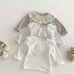 [66-10cm] レース襟 トップス - Image 3