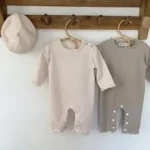 [66-100cm] フリル襟 ワッフル オールインワン - Image 7