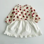 [73-120cm]いちごORノーカラー ワンピース - Image 8