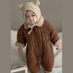 [66-90cm] 両面きれ 中綿 キルティング オールインワン - Image 12