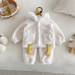 [73-110cm] アヒルデザインボア セットアップ - Image 9