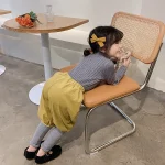 [90-140cm] シンプルデザイン ハーフネック セーター