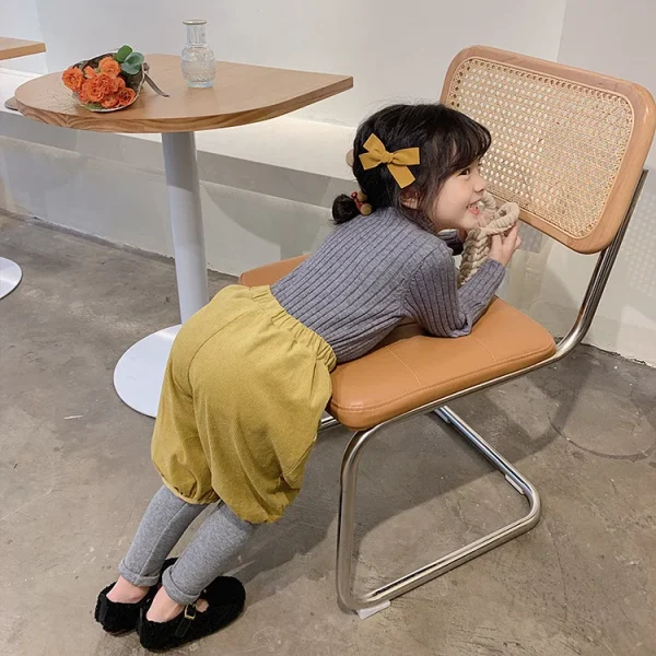 [90-140cm] シンプルデザイン ハーフネック セーター