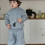 [73-110cm] カートゥーン ボア付き セットアップ - Image 10