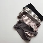 [80-130cm]韓国風 ボーダー レギンス - Image 6