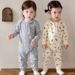 [66-100cm] ヨーロッパ風 小花柄 オールインワン - Image 2