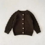 [66-100cm] 無地 ナチュラル カーディガン - Image 18