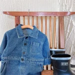 [80-130cm] デニム オールイワン - Image 13