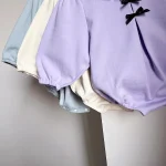 [66-90cm] リボン フリル襟 ロンパース - Image 8