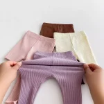 [66-100cm] ノーカラー リブ レギンス - Image 12