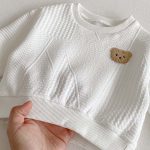 [66-100cm]クマ柄 カジュアル セットアップ - Image 9