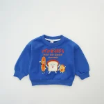 [80-130cm] パンプリント カートゥーン トレーナー - Image 5