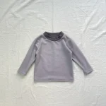 [73-120cm]カラー切替え クールネック トップス