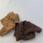 [80-130cm] 韓国風 コーデュロイ サロペット - Image 6