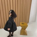 [90-140cm] フラワーキルティング ロング コート - Image 3