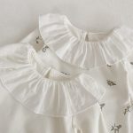 [66-90cm]インナーシャツ フリル襟 ロングスリーブ おしゃれ 肌に優しい トップス - Image 12