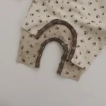 [66-90cm] 小花柄 ワッフル オールインワン - Image 5