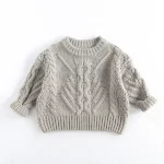 [80-130cm] ゲーブル編み セーター - Image 8