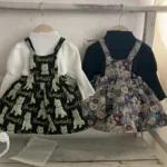 [66-120cm]パフスリーブ トップス or サロペット ワンピース - Image 5