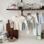 [73-100cm] フリル カラー トップス&スカート パンツ 2点セット - Image 14